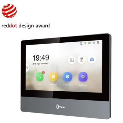 DS-KH8350-TE1 - 7" IP bytový dotykový monitor, PoE