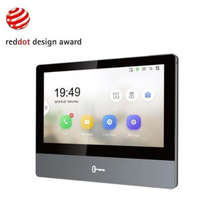 DS-KH8350-WTE1 - 7" IP bytový dotykový monitor, Wi-Fi, PoE