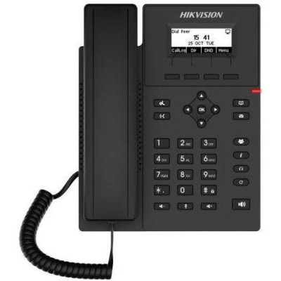 DS-KP6000-HE1 - Vnitřní SIP telefonní stanice s 2,3 palcovým displejem a PoE napájením