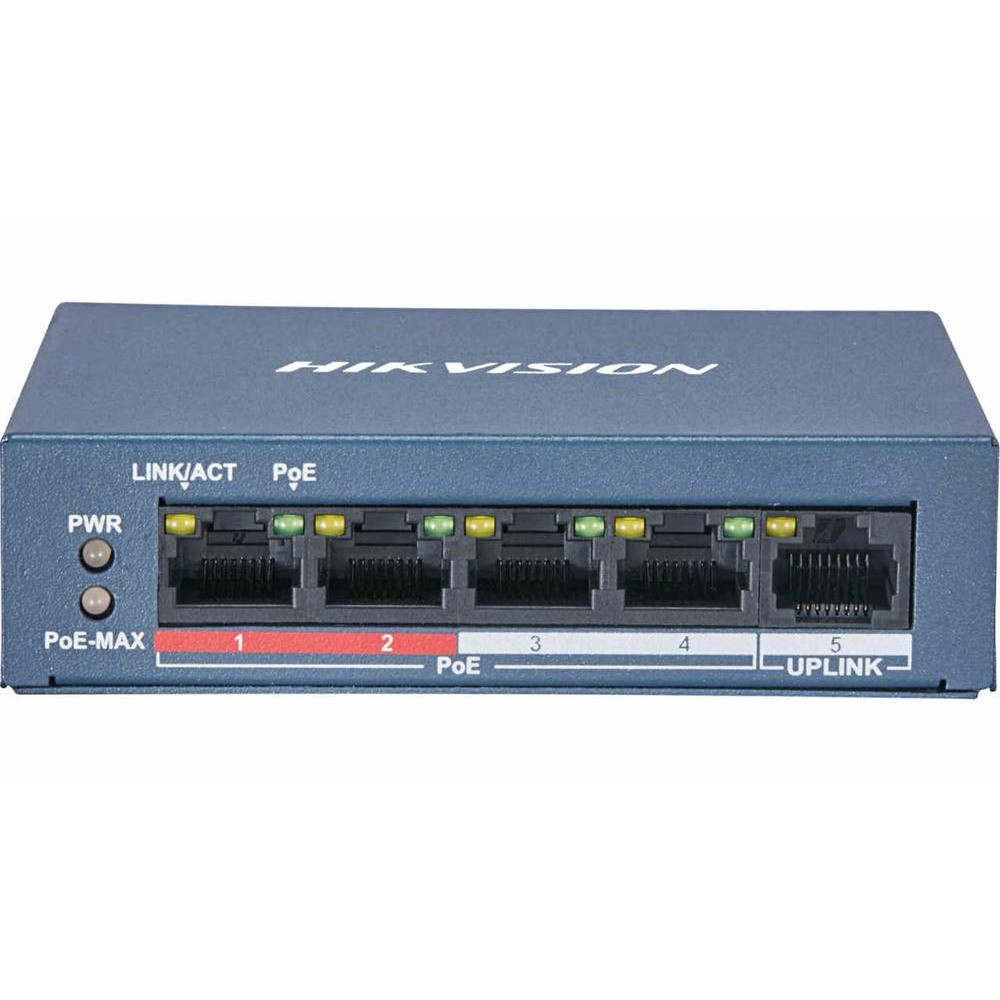 DS-3E0105P-E/M(B) - switch 4x 100TX PoE + 1x 100TX uplink, 35W, Super PoE DS-3E0105P-E/M(B) - switch 4x 100TX PoE + 1x 100TX uplink, 35W, Super PoE