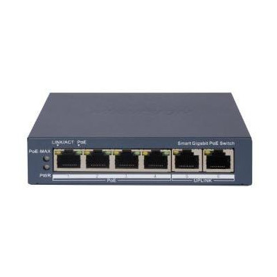 DS-3E1506P-EI - SMART switch 4 x Gb PoE port, 2x Gb RJ-45 port