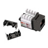 KSL5EUTPB - LEXI-Net Keystone RJ45, Cat.5e, UTP DUAL + oko černý