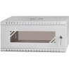 LX19-4U-450GG - LEXI-Net Basic Rozvaděč nástěnný 19" 4U 520x450, dveře sklo, šedý