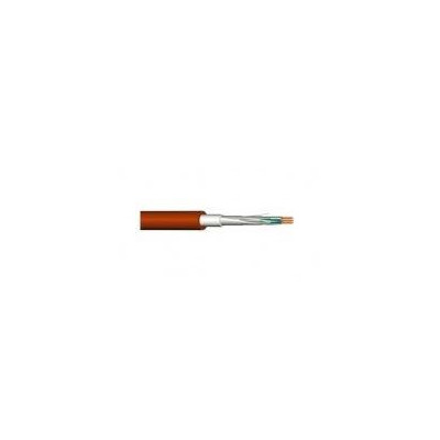 PRAFlaGuard - 2x2x0,8mm - 2x2x0,8mm kabel stíněný ohniodolný bezhalogenový HNĚDÝ
