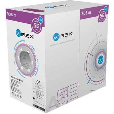 WIC-5-U-LD-30-VI - WIREX Instalační kabel CAT5E U/UTP LSOH / DCA 305m box fialový