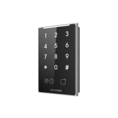 DS-K1109DKB-QR - Bezkontaktní čtečka QR kódů a karet  M1, DESFire a Felica, s klávesnicí