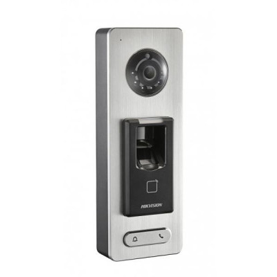 DS-K1T501SF - IP interkom/vstupní terminál se čtečkou Mifare karet a otisků prstů