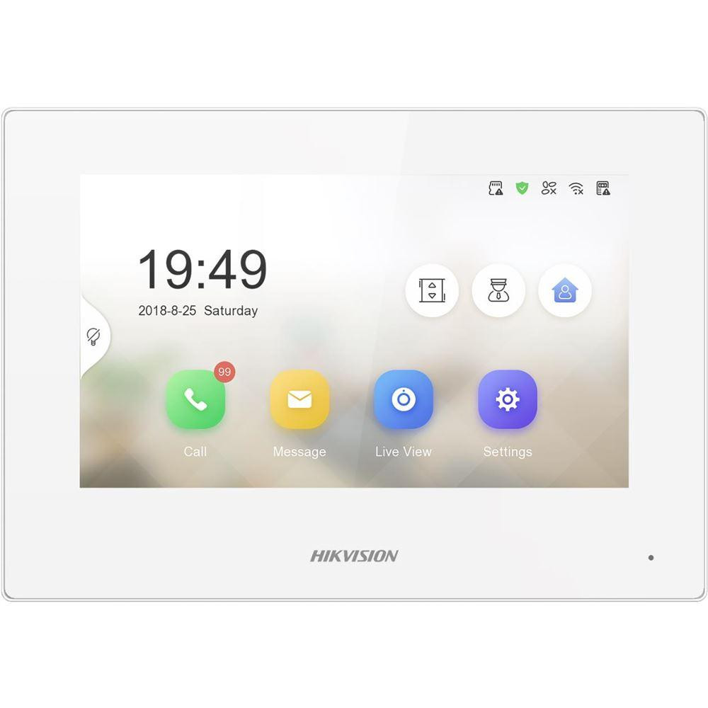 DS-KH6320-LE1/White(B) - 7" IP bytový dotykový monitor, PoE, bílý DS-KH6320-LE1/White(B) - 7" IP bytový dotykový monitor, PoE, bílý