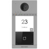 IP dveřní interkom, 1-tlačítkový, 2MPx kamera - povrchová montážTento (C) model dokáže vyzvánět do aplikace Hik-Connect i bez připojeného LCD monitoru.Video	CMOS Image Sensor, 2MPx Low-Lux barevná kamera	1080p @ při 25&nbsp;sn/s Main stream	640 x 480&nbsp;@ při 25 sn/s Sub stream	Komprese H.264	IR přísvit&nbsp;	Technologie vylepšení obrazu: True WDR, BLC,DNR	Zorné pole: Horizontal: 124&nbsp;°, Vertical: 75 °Audio	Dvoucestná hlasová komunikace	Vestavěný všesměrový mikrofon	Zabudovaný reproduktor	Audio komprese G.711U, 64Kbps	Zlepšení kvality zvuku díky omezení šumu a ozvěnyKontrola přístupu	Zabudovaná čtečka IC karet	Mifare (čtecí frekvence: 13,56MHz)	2x reléový výstupSíťové komunikace	Ethernet 10/100M	Síťové protokoly: TCP/IP, RTSP	1x RS-485	2,4GHz Wi-Fi	Vzdálená konfigurace přes WebAlarm