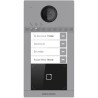IP dveřní interkom, 4-tlačítkový, 2MPx kamera - povrchová montáž&nbsp;Tento (C) model dokáže vyzvánět do aplikace Hik-Connect Teams i bez připojeného LCD monitoru.&nbsp;Video	CMOS Image Sensor, 2MPx Low-Lux barevná kamera	Rozlišení&nbsp;1080p @ při 30 sn/s Main stream&nbsp;640&nbsp;x 480&nbsp;při 25sn/s Sub stream	Komprese H.264	IR přísvit&nbsp;	Technologie vylepšení obrazu: True WDR, BLC,DNR	Zorné pole: Horizontal: 124&nbsp;°, Vertical: 75 °Audio	Dvoucestná hlasová komunikace	Vestavěný všesměrový mikrofon	Zabudovaný reproduktor	Audio komprese G.711U, 64Kbps	Zlepšení kvality zvuku díky omezení šumu a ozvěnyKontrola přístupu	Zabudovaná čtečka IC karet	Mifare (čtecí frekvence: 13,56MHz)Síťové komunikace	Ethernet 10/100M	Síťové protokoly: TCP/IP, RTSP	1x RS-485	2,4GHz Wi-Fi	Vzdálená konfigur
