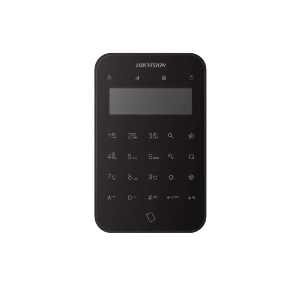 DS-PK1-LT-WE/Black - AX PRO bezdrátová dotyková klávesnice s LCD displejem, černá DS-PK1-LT-WE/Black - AX PRO bezdrátová dotyková klávesnice s LCD displejem, černá