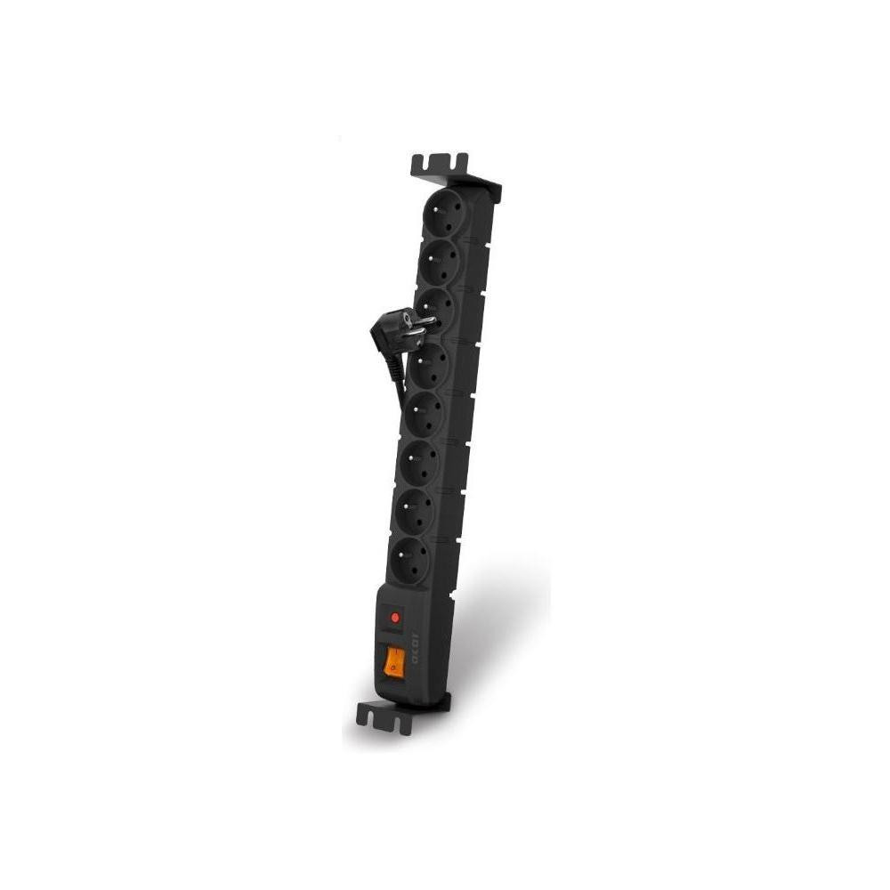 ACAR+VANA-S8 - Napájecí panel ACAR S8 FA RACK, přepěťová ochrana, 8 zásuvek, rack 19'', černá 3m