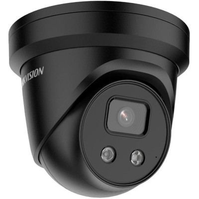 DS-2CD2346G2-ISU/SL(BLACK)(2.8mm)(C) - 4MPix IP Turret AcuSense kamera, IR 30m, Audio, Alarm, mikrofon, reproduktor, blikač, čer