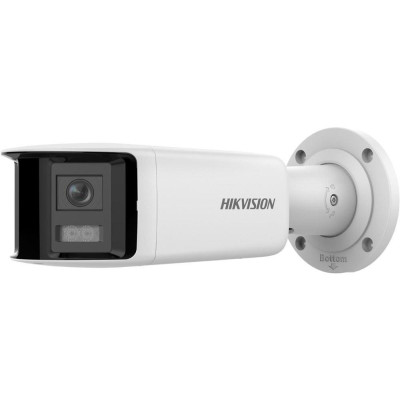 DS-2CD2T47G2P-LSU/SL(2.8mm)(C) - 4MPix IP ColorVu AcuSense panoramatická kamera, LED 40m, WDR 130dB, Audio, Alarm, Mikrofon, bli