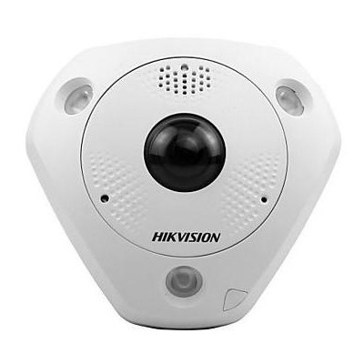 DS-2CD6365G0E-IVS(1.27mm)(B) - 6MPix IP Fisheye kamera, IR 15m, Audio, Alarm, mikrofon, reproduktor, IP67, IK10