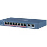 Hardwarové funkce&nbsp;	1 Hi-PoE port&nbsp;10/100Mbps - 60W,&nbsp;&nbsp;2-8&nbsp;PoE port10/100Mbps&nbsp; - 30W	Dosah až 250m na port&nbsp; (Extend mode ON, 10Mbps, CAT 5e) -&nbsp;Super PoE	Hi-PoE port dosah až 150m	Uplink Port: 2x 1000Mbps Ethernet Port RJ45&nbsp;, full duplex, MDI/MDI-X adaptive	Standard: IEEE 802.3, IEEE 802.3u, IEEE 802.3x, IEEE 802.3ab, and IEEE 802.3z	Switching Capacity: 5,6 Gbps	Max. Forwarding Rate: 4.166 Mpps	High Priority Ports: 1	Forwarding Mode:&nbsp;Store-and-forward	MAC Address Table: 16k	PoE Standardy&nbsp;Port 1: IEEE 802.3af, IEEE 802.3at, IEEE 802.3bt,&nbsp;Ports 2 to 8: IEEE 802.3af, IEEE 802.3at	PoE Power&nbsp;max. 110WOstatní parametry	Napájení&nbsp;48V DC, 2,5A;&nbsp;napájecí zdroj v balení	Spotřeba energie&nbsp;120W	Pracovní teplota&nbsp;0°C&nbsp;- 