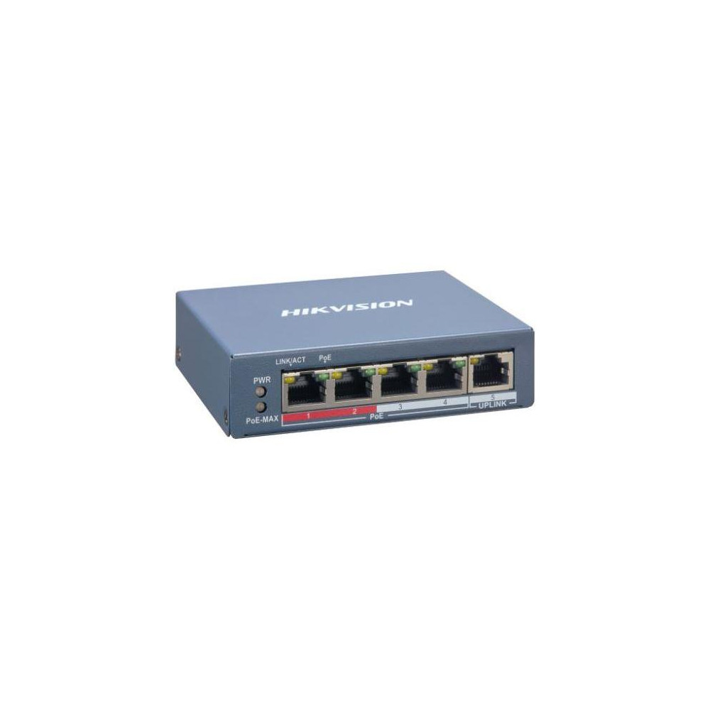 DS-3E1105P-EI - Smart managed switch 4x 100TX PoE + 1x 100TX uplink, 60W, Super PoE