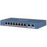Hardwarové funkce&nbsp;&nbsp;	2 Hi-PoE porty&nbsp;100Mbps - 90W,&nbsp; 3-8&nbsp;PoE porty 100Mbps&nbsp; - 30W	Dosah až 300m na port&nbsp; (Extend mode ON)	Uplink Port: 2x 1000Mbps Ethernet Port RJ45	Standard: IEEE 802.3af, IEEE 802.3at, IEEE 802.3bt	Switching Capacity: 5,6 Gbps	Max. Forwarding Rate: 4.166 Mpps	Forwarding Mode:&nbsp;Store-and-forward	MAC Address Table: 16k	PoE Power&nbsp;max. 110WOstatní parametry	Napájení 54VDC, 2,22A	Spotřeba energie&nbsp;120W	Pracovní teplota -10°C&nbsp;- 55°C	IP40	Pracovní vlhkost&nbsp;5% - 95% , non-condensing	Hmotnost&nbsp;0,55kg	Rozměry&nbsp;217,6&nbsp;x 27,8&nbsp;x 103,35mm&nbsp;