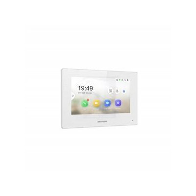 DS-KH6320-WTE1-W(O-STD) - 7" IP bytový dotykový monitor, Wi-Fi, PoE, bílý