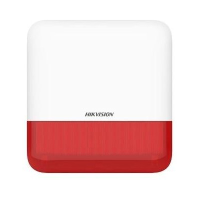 DS-PS1-E-WE (RED) - AX PRO Bezdrátová venkovní siréna, červená