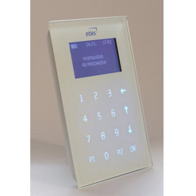 EKB2, bílá - LCD klávesnice bílá pro ústředny ESIM364/384