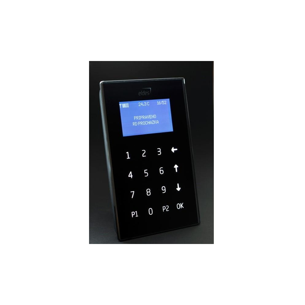 EKB2, černá - LCD klávesnice černá pro ústředny ESIM364/384