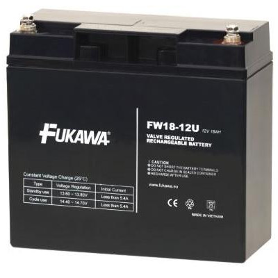 Fukawa FW 18-12 U - Akumulátor bezúdržbový 12V/18Ah, závit M5, životnost 5let