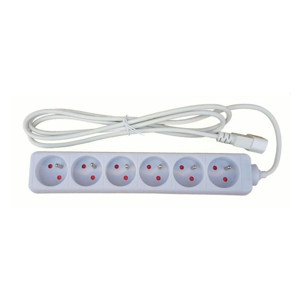 LEXIPPU 6-02 - Prodlužovací přívod 250V s EURO konektorem C14 do UPS, 2m, 6 zásuvek LEXIPPU 6-02 - Prodlužovací přívod 250V s EURO konektorem C14 do UPS, 2m, 6 zásuvek