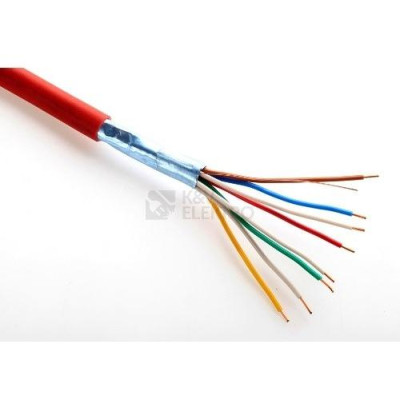 J-Y(St)Y, 4 x 2 x 0,8 mm - 4 x 2 x 0,8 mm kabel sdělovací pro hlásicí linky, samozhášivý