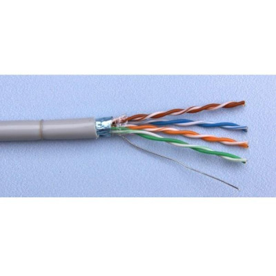 KLEXI65704A - Kabel LEXI Cat 5e FTP PVC šedý-drát (Eca)