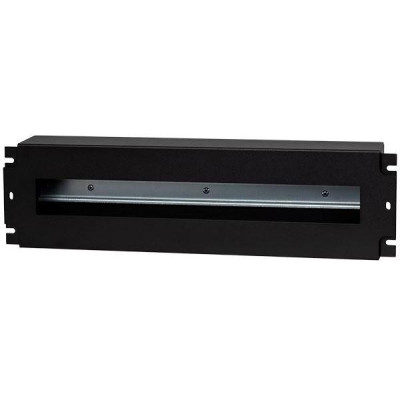 LX19-3U-B - Lexi-Net Basic Lišta 19" 3U jističová DIN - 22 modulů - černý