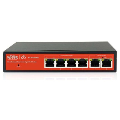 WI-PCES306G - 4GE + 2GE 802.3af/at Cloud PoE switch, 250m, 60W