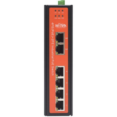 WI-PS206-I V2 - 4FE + 2FE Outdoor HiPoE 90W switch, 250m, 180W