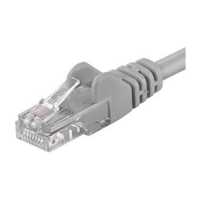 KRP-sp6utp001 - PremiumCord Patch kabel UTP RJ45-RJ45 CAT6 0.1m šedá