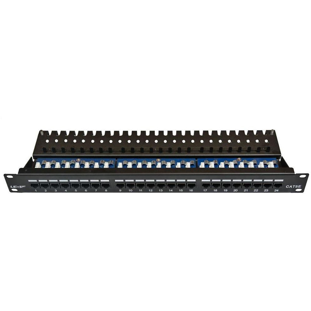 PATCHP24PHZ - LEXI-Net Patch panel 24PORT pro 19" rozvaděče CAT5E UTP horní zářez PATCHP24PHZ - LEXI-Net Patch panel 24PORT pro 19" rozvaděče CAT5E UTP horní zářez