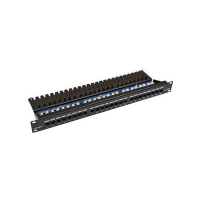 PATCHP24PHZ - LEXI-Net Patch panel 24PORT pro 19" rozvaděče CAT5E UTP horní zářez