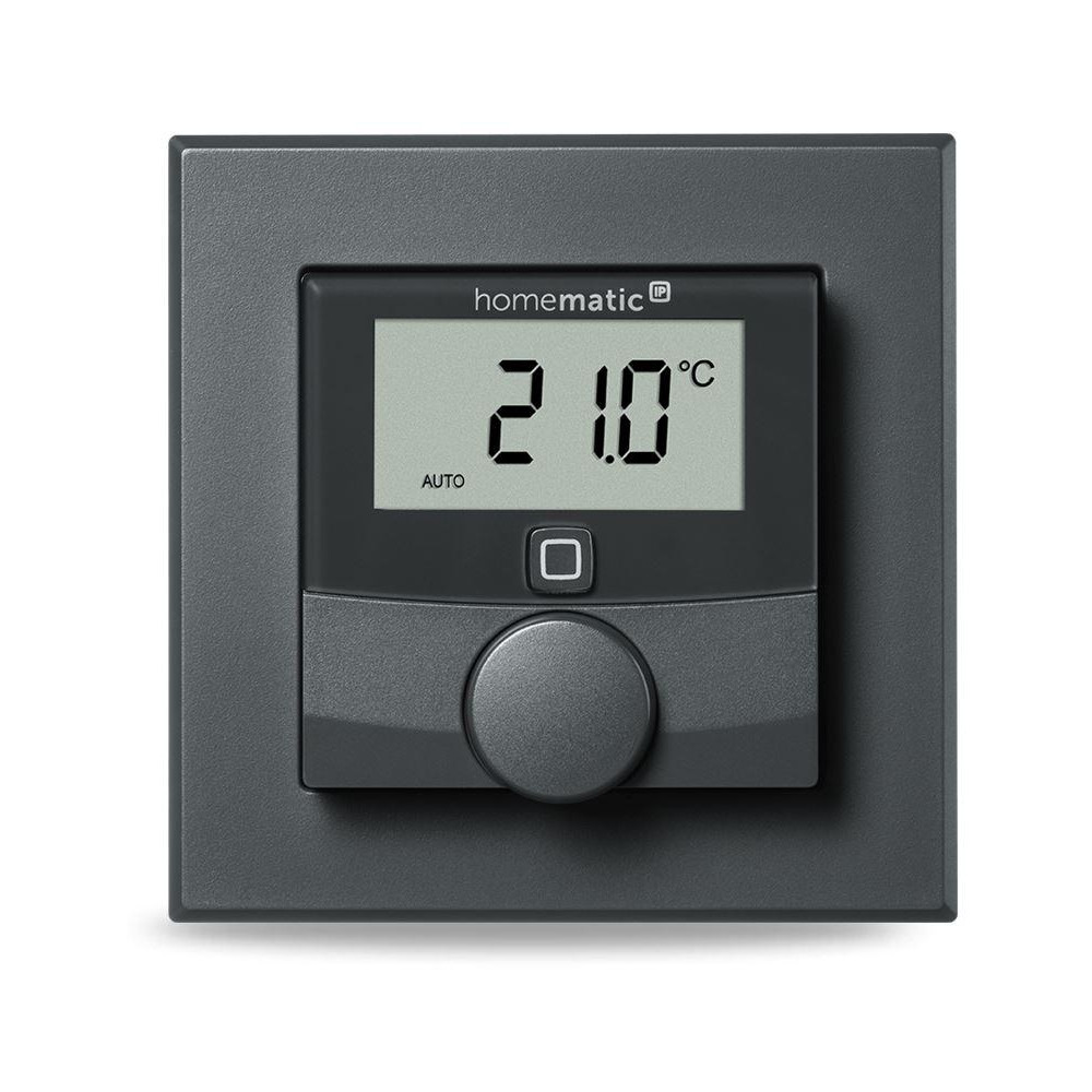 HmIP-BWTH-A - Nástěnný termostat se senzorem vlhkosti a spínaným výstupem 230V - zápustná montáž, antracit.