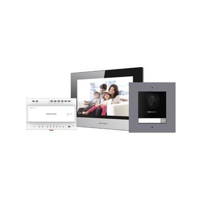 DS-KIS702Y - Kit videotelefonu, 2-drát, bytový monitor+ dveřní stanice + zdroj