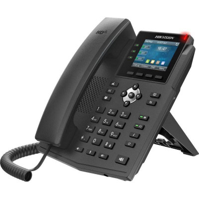 DS-KP8000-WHE1 - Vnitřní SIP telefonní stanice s 2,8 palcovým barevným displejem, PoE, WiFi