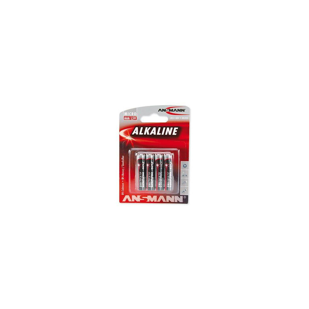 Ansmann LR03 AAA RED - Alkalická baterie AAA,1,5V, LR03, AAA, BL4 Ansmann LR03 AAA RED - Alkalická baterie AAA,1,5V, LR03, AAA, BL4
