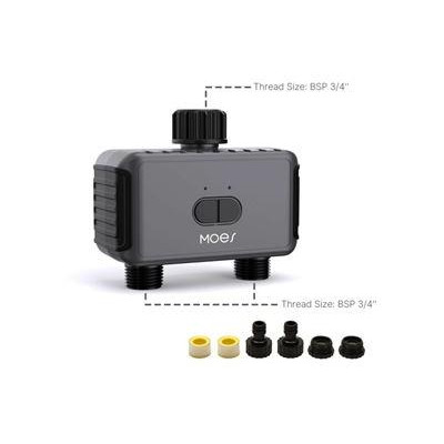BWV-YC02-EU-GY-MS - Bluetooth Smart duální zahradní zavlažovací ventil BWV-YC02-EU