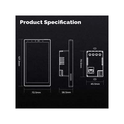 CCP-US-AVS - Moes Chytrý WiFi nástěnný panel s dotykovým 5" displejem