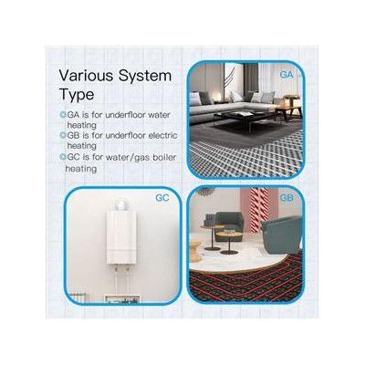 WHT-006-GA-WH-MS - Moes WiFi Smart termostat pro vodní podlahové vytápění, bílý