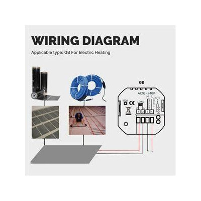WHT-009-GB-WH-MS - Moes WiFi Smart termostat pro elektrické podlahové vytápění, bílý
