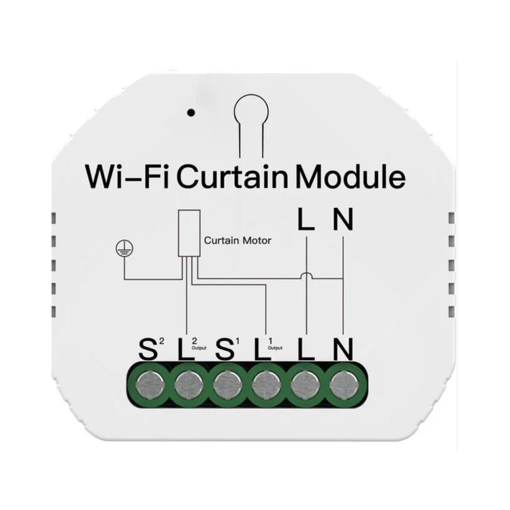 WM-108-MS - Mini WiFi spínač posuvu závěsů nebo rolet, 90-250V AC 50/60HZ WM-108-MS - Mini WiFi spínač posuvu závěsů nebo rolet, 90-250V AC 50/60HZ