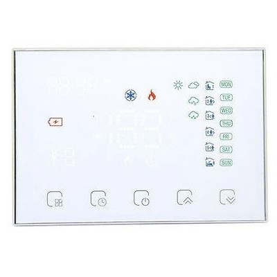 WRHT-8000-GC-WH-EN - Moes WiFi Smart termostat + RF přijímač pro elektrickým/plynový bojler, bílý