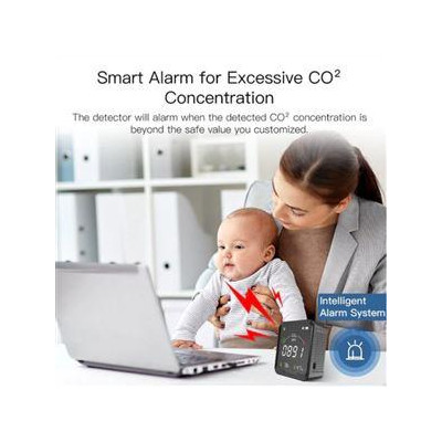 WSS-FB-CO2-U-MS - Smart WiFi detektor CO2, teploty a vlhkosti