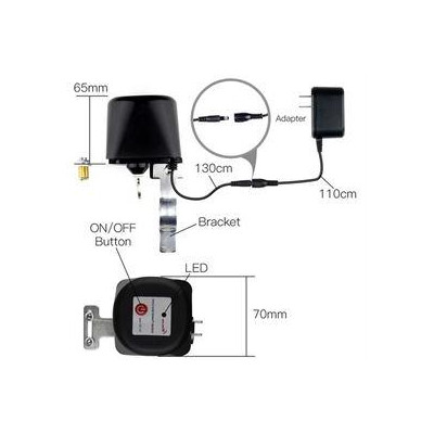 WV-LZ-EU-BK-MS - Smart motorizovaný zavírač ventilu WV-LZ-BK  Valve WiFi Tuya
