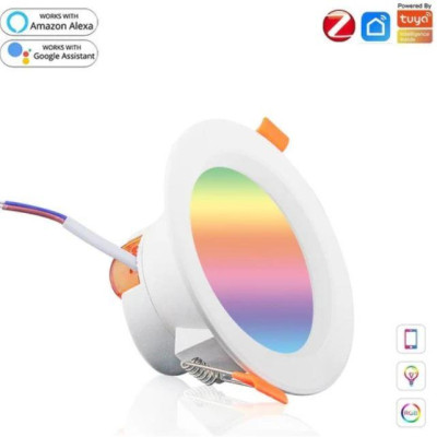 ZB-LZD7-RCW-MS - ZigBee Smart LED stmívatelné bodové světlo RGB 2700K-6500K W+C