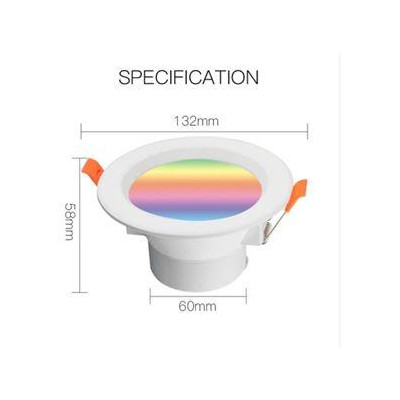 ZB-LZD7-RCW-MS - ZigBee Smart LED stmívatelné bodové světlo RGB 2700K-6500K W+C
